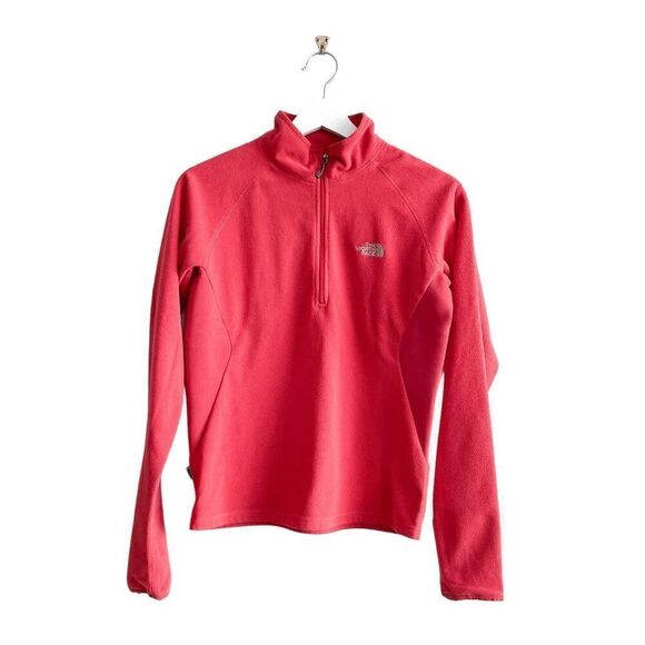 The North Face Red Quarter-Zip Sweatshirt - Picture 1 of 7